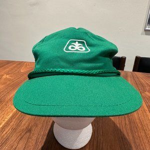 Vintage 90's Green Farmer's Hat w/ Band - Pioneer